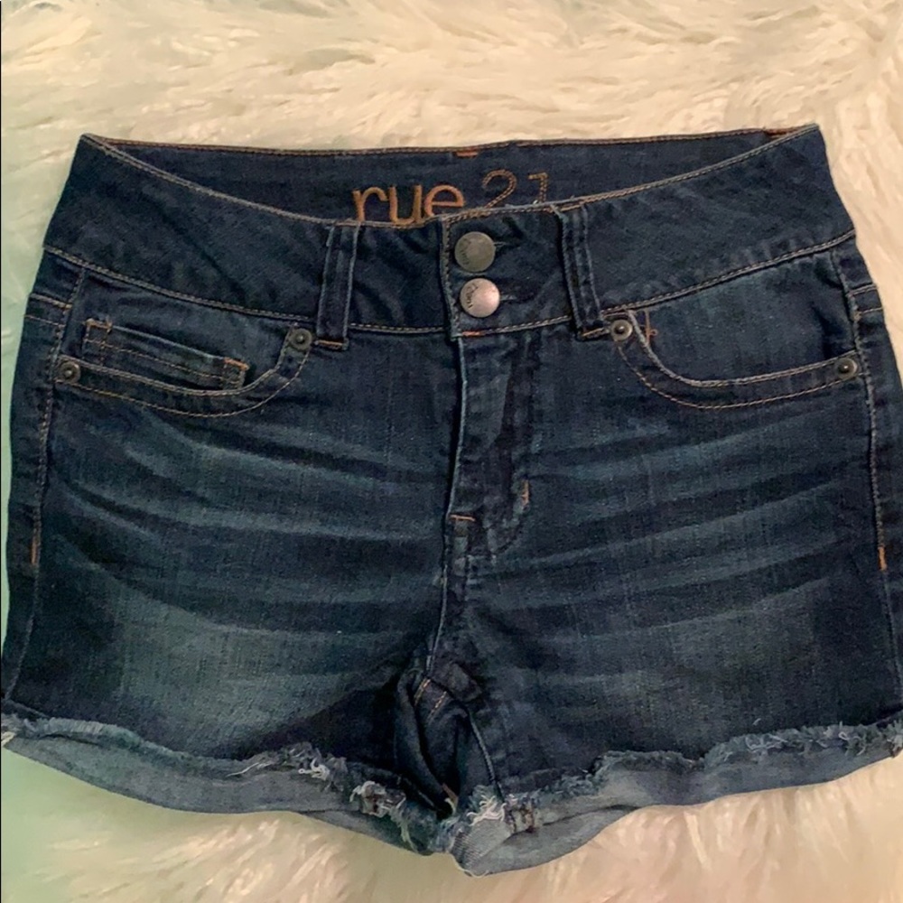 Rue21 Mid Rise Jean Shorts